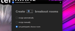 Set breakout rooms
